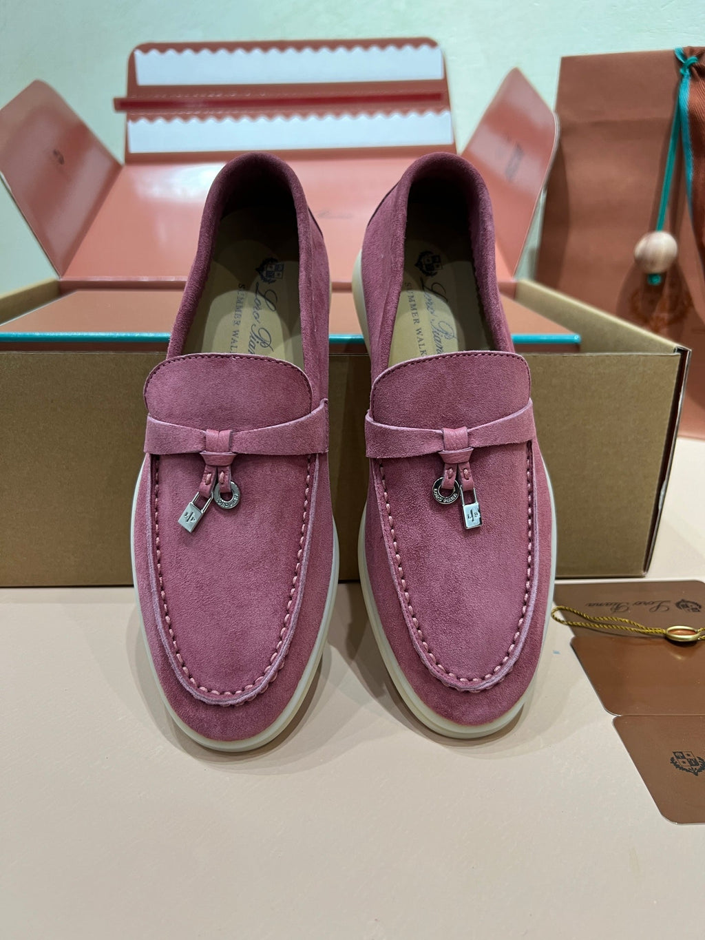 Loro Piana My Charms Suede Mules