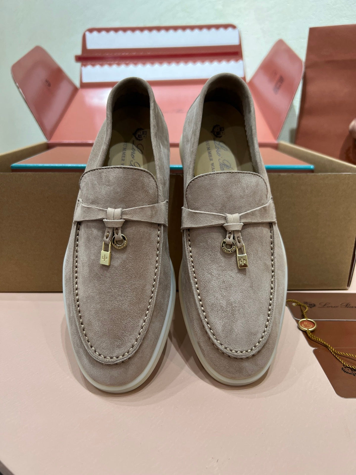 Loro Piana My Charms Suede Loafers