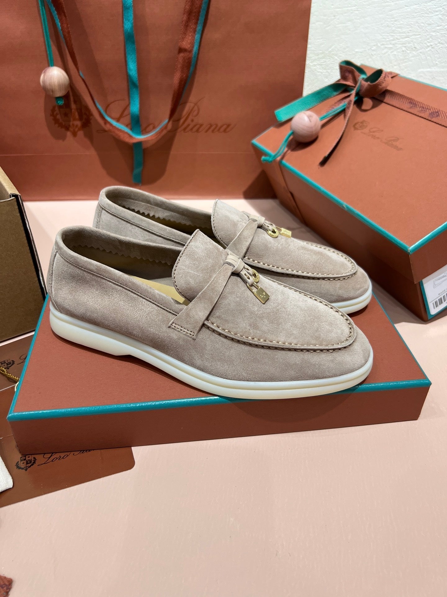 Loro Piana My Charms Suede Loafers