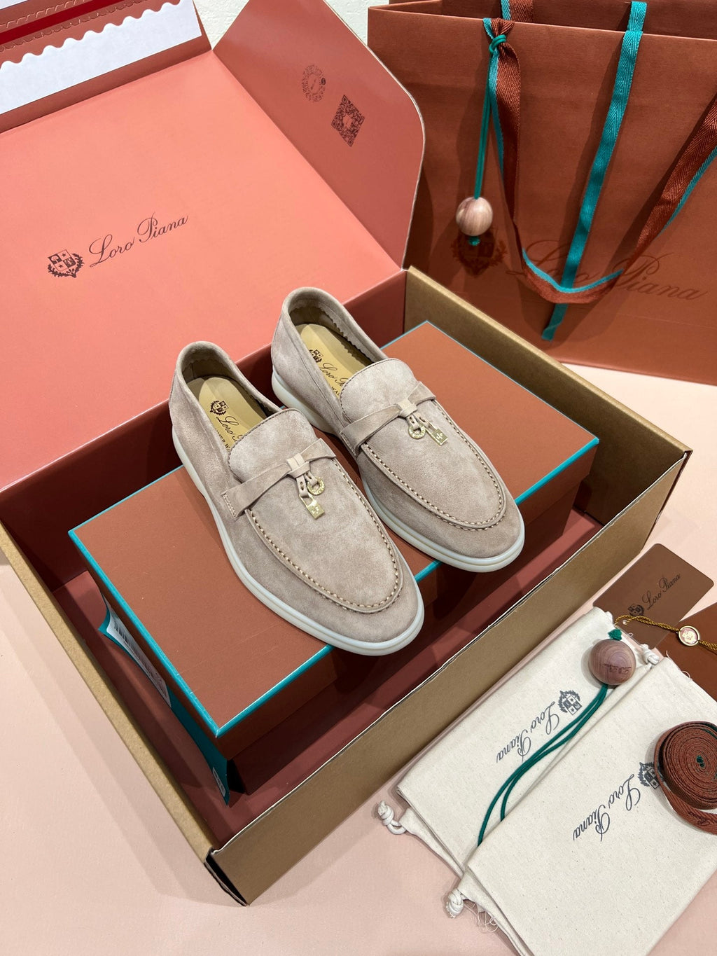 Loro Piana My Charms Suede Loafers