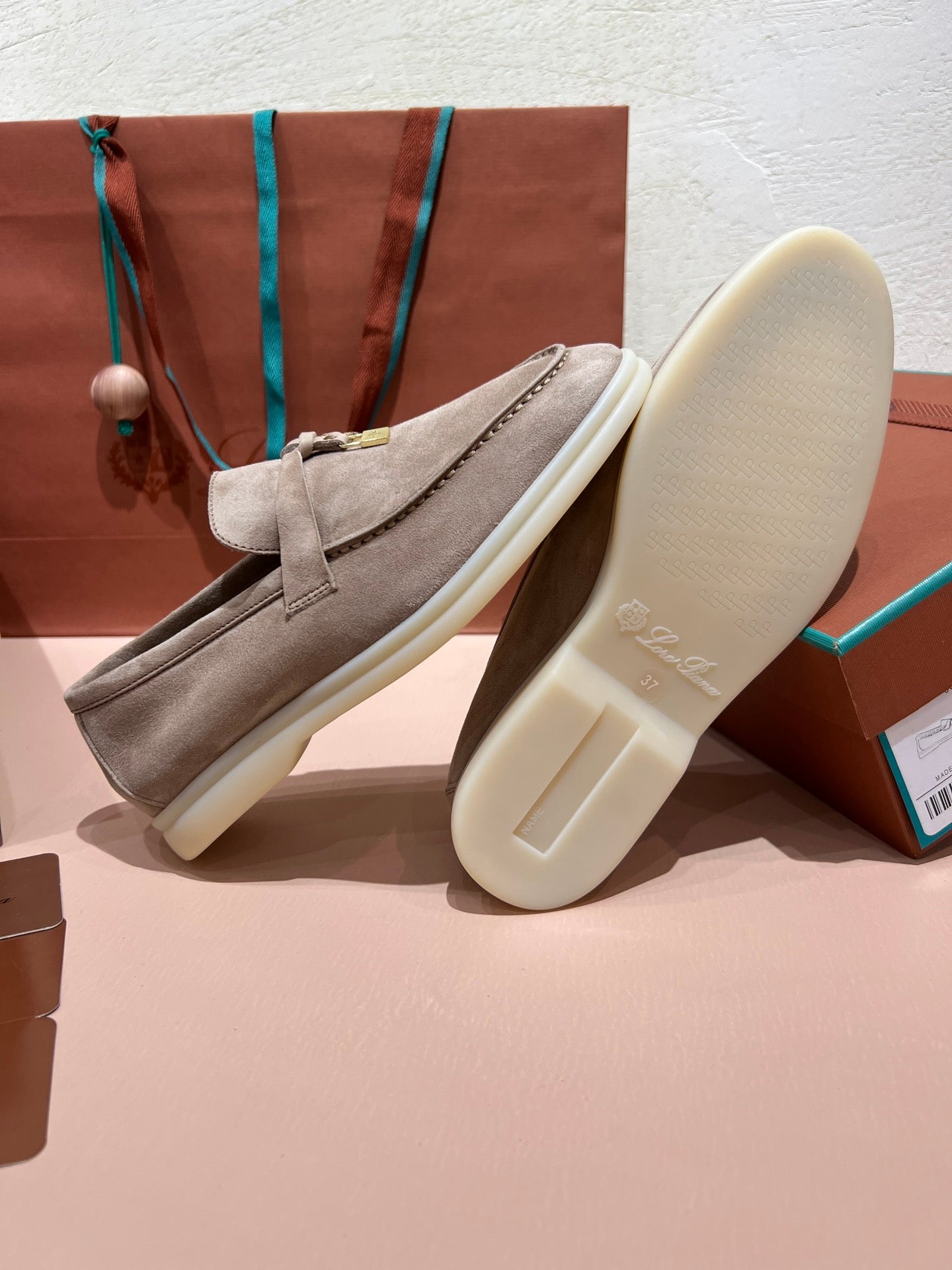 Loro Piana My Charms Suede Loafers