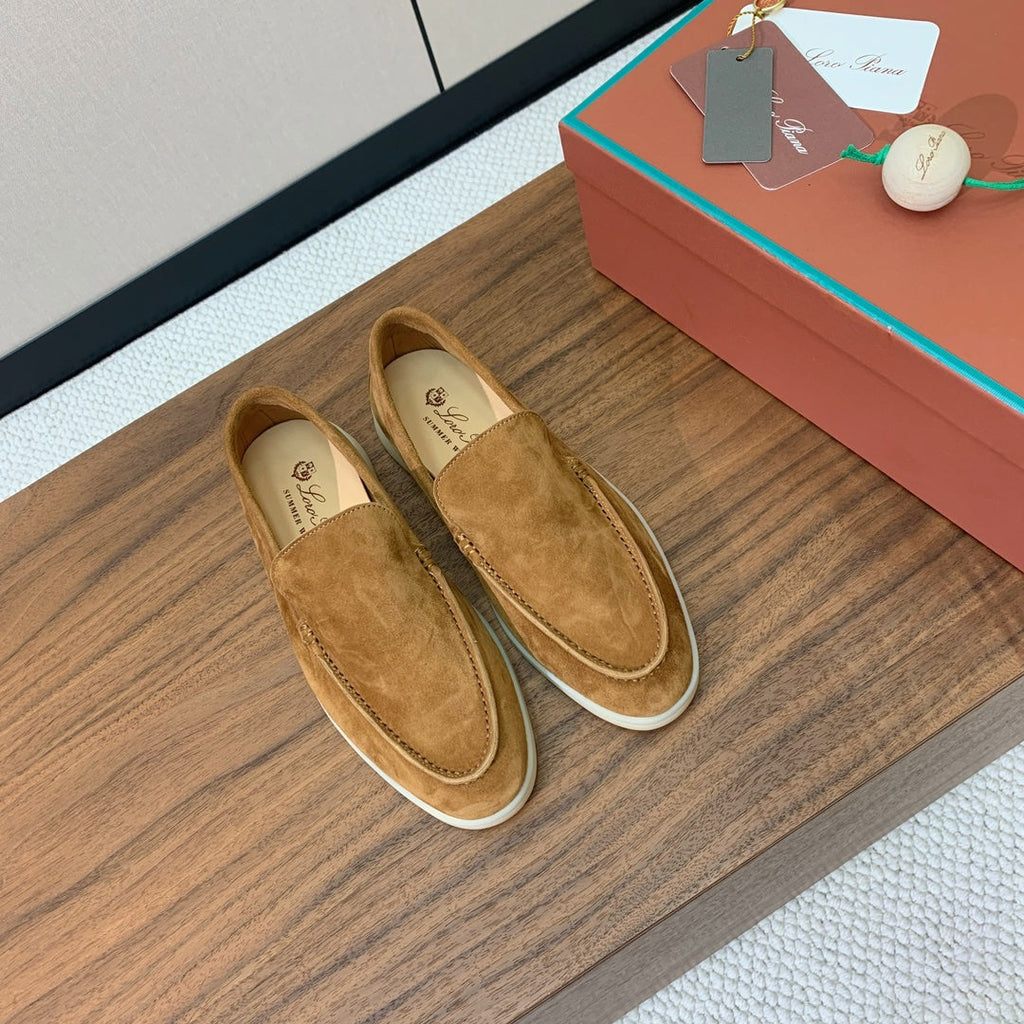Loro Piana Glossy Cashmere Loafers