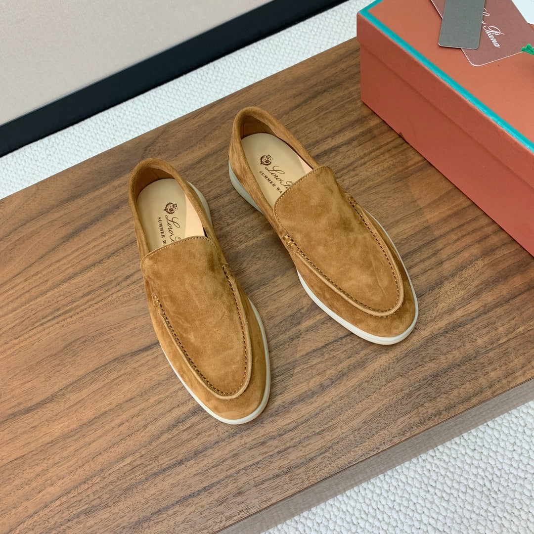 Loro Piana Glossy Cashmere Loafers