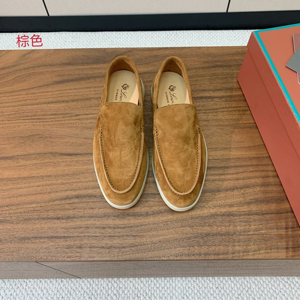 Loro Piana Glossy Cashmere Loafers