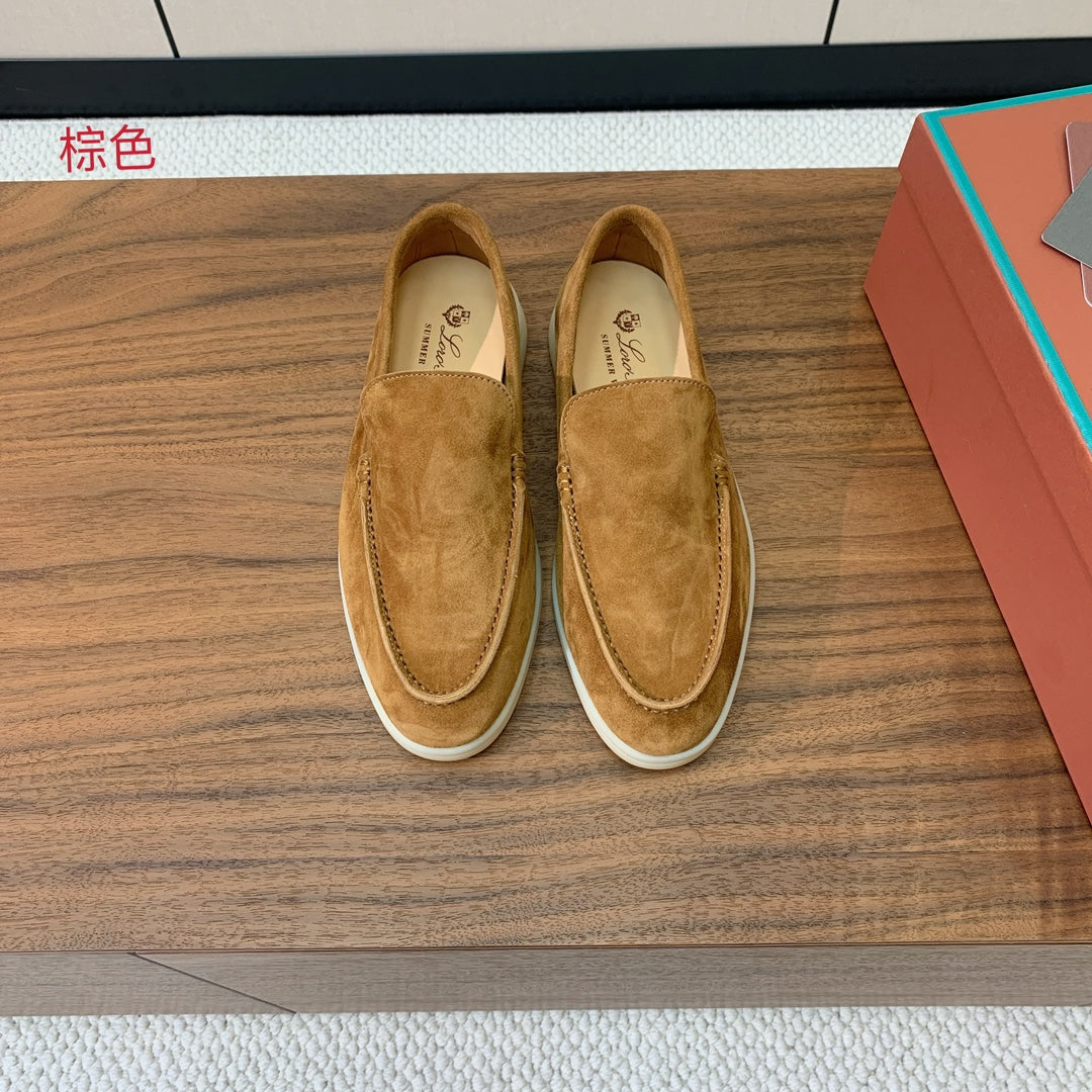Loro Piana Glossy Cashmere Loafers