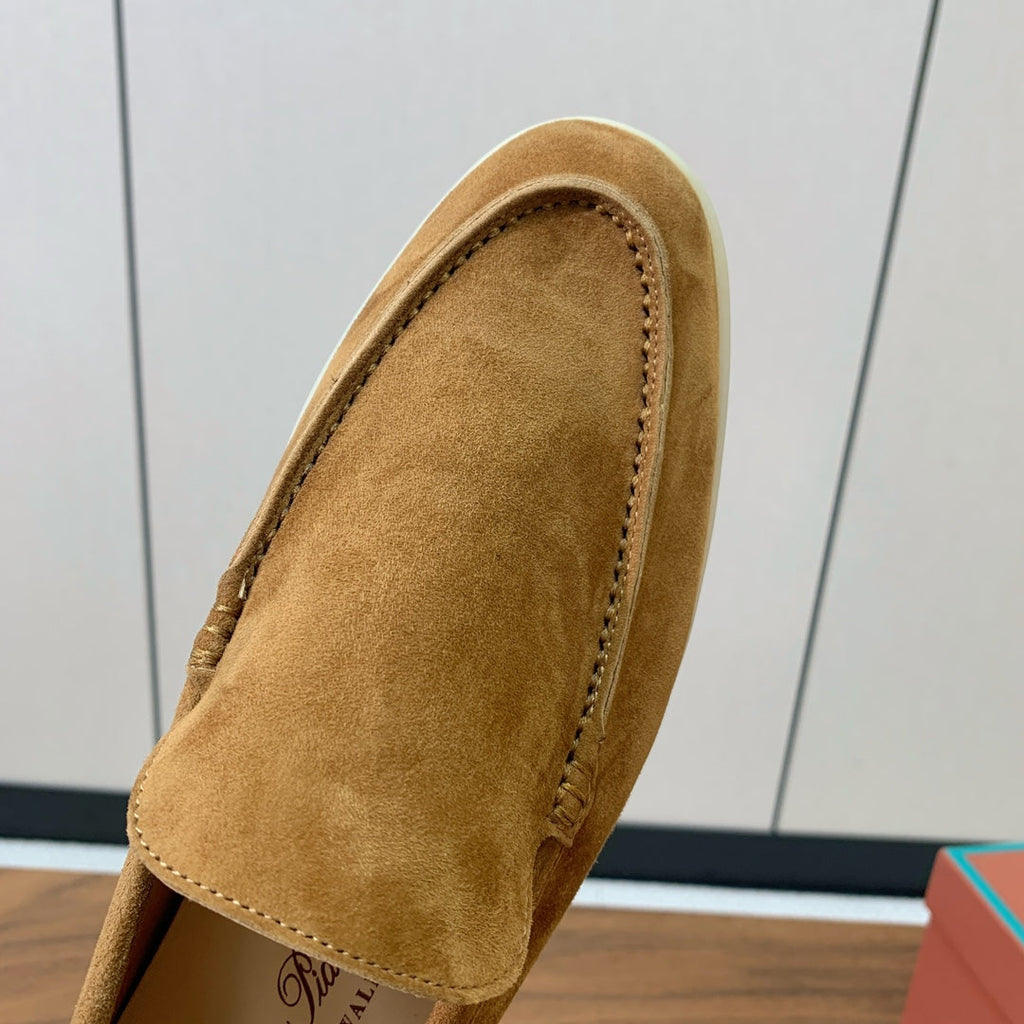 Loro Piana Glossy Cashmere Loafers