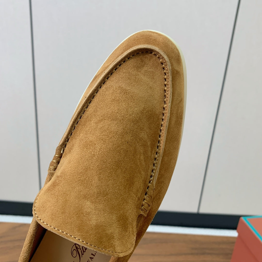 Loro Piana Glossy Cashmere Loafers