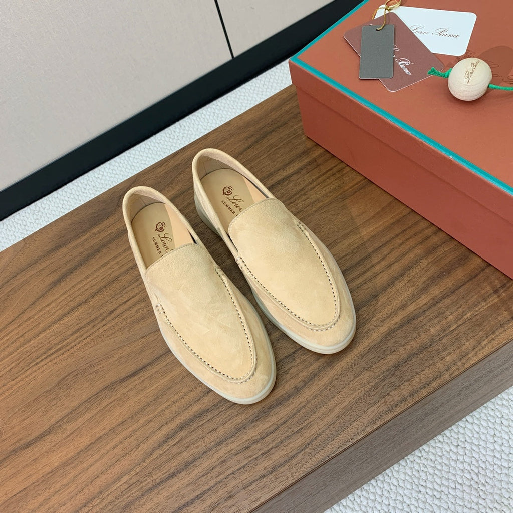 Loro Piana Glossy Cashmere Loafers