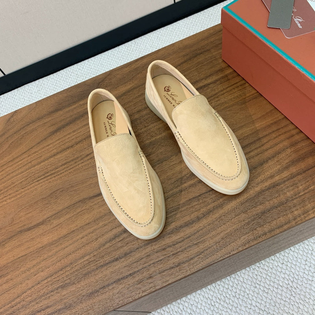 Loro Piana Glossy Cashmere Loafers