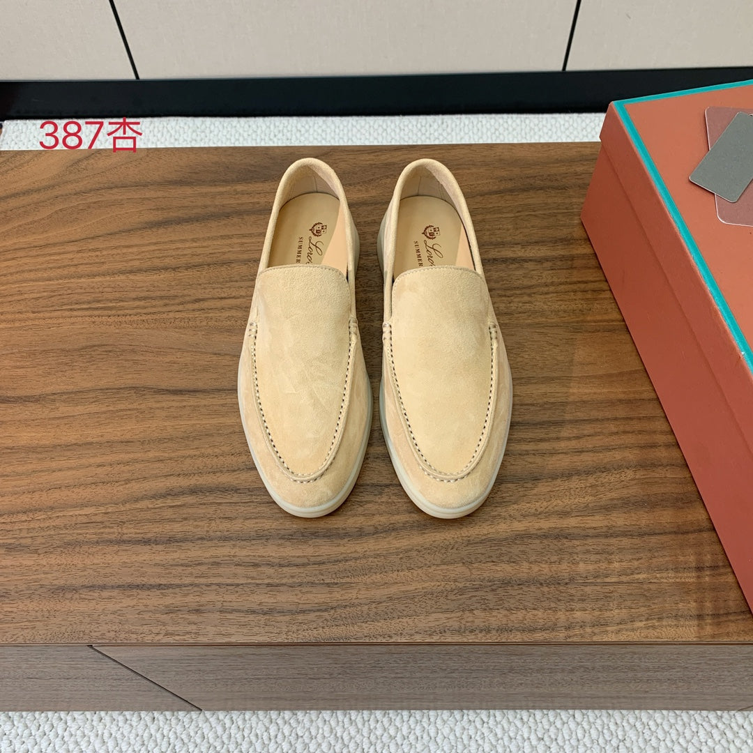 Loro Piana Glossy Cashmere Loafers