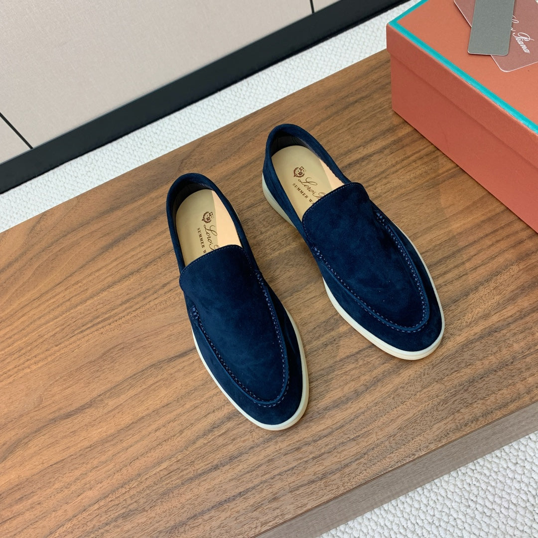 Loro Piana Glossy Cashmere Loafers