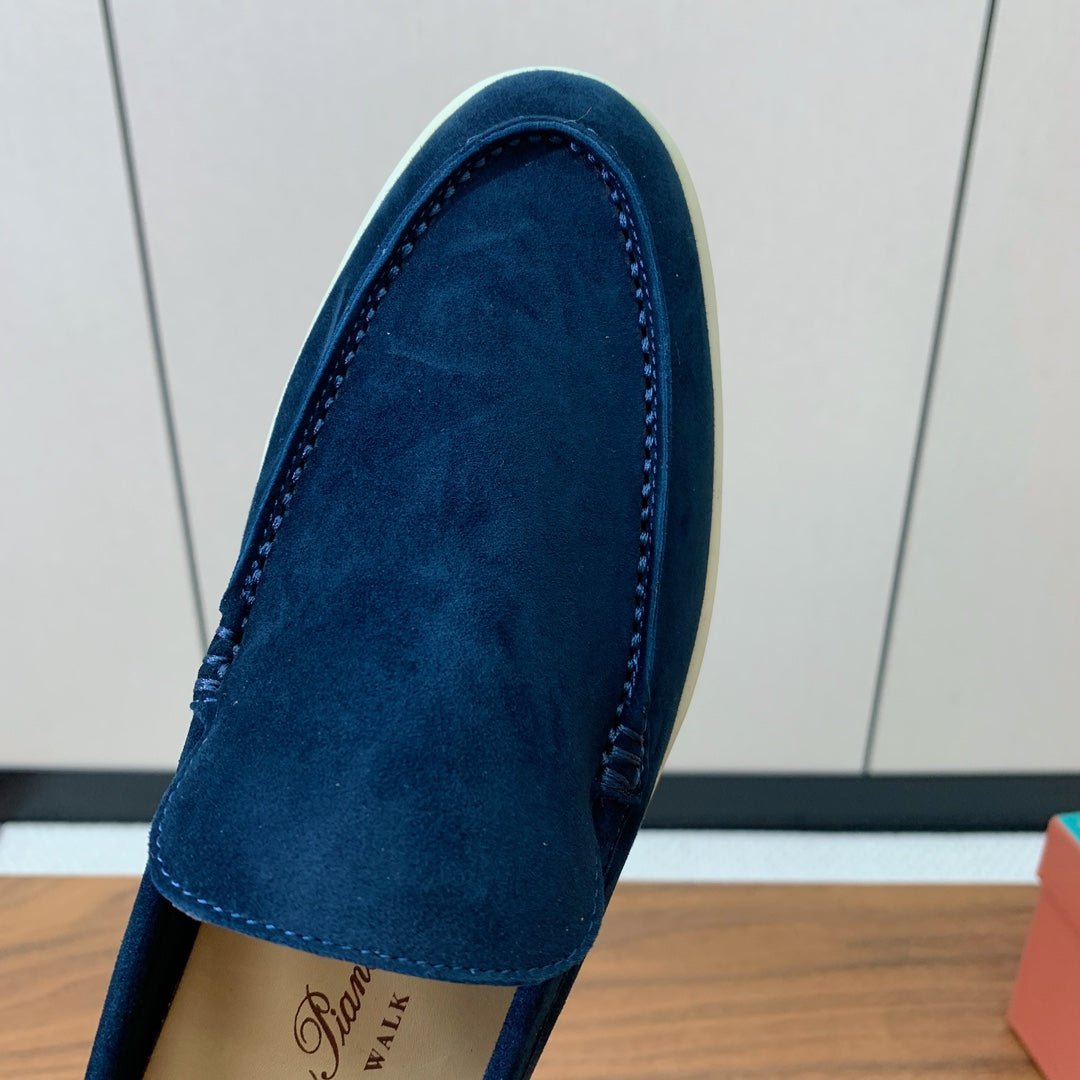 Loro Piana Glossy Cashmere Loafers