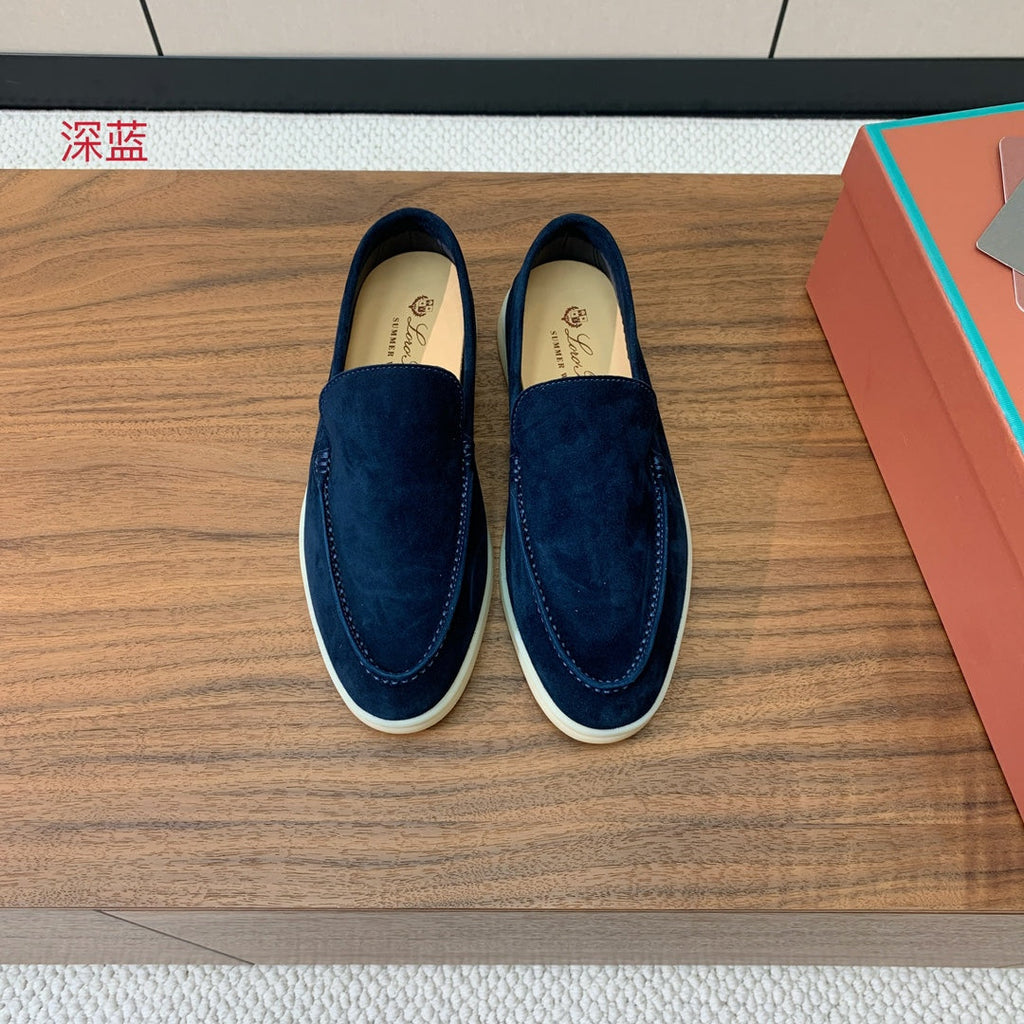 Loro Piana Glossy Cashmere Loafers