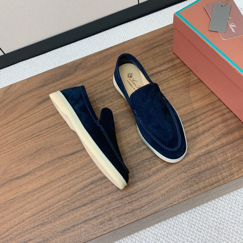 Loro Piana Glossy Cashmere Loafers
