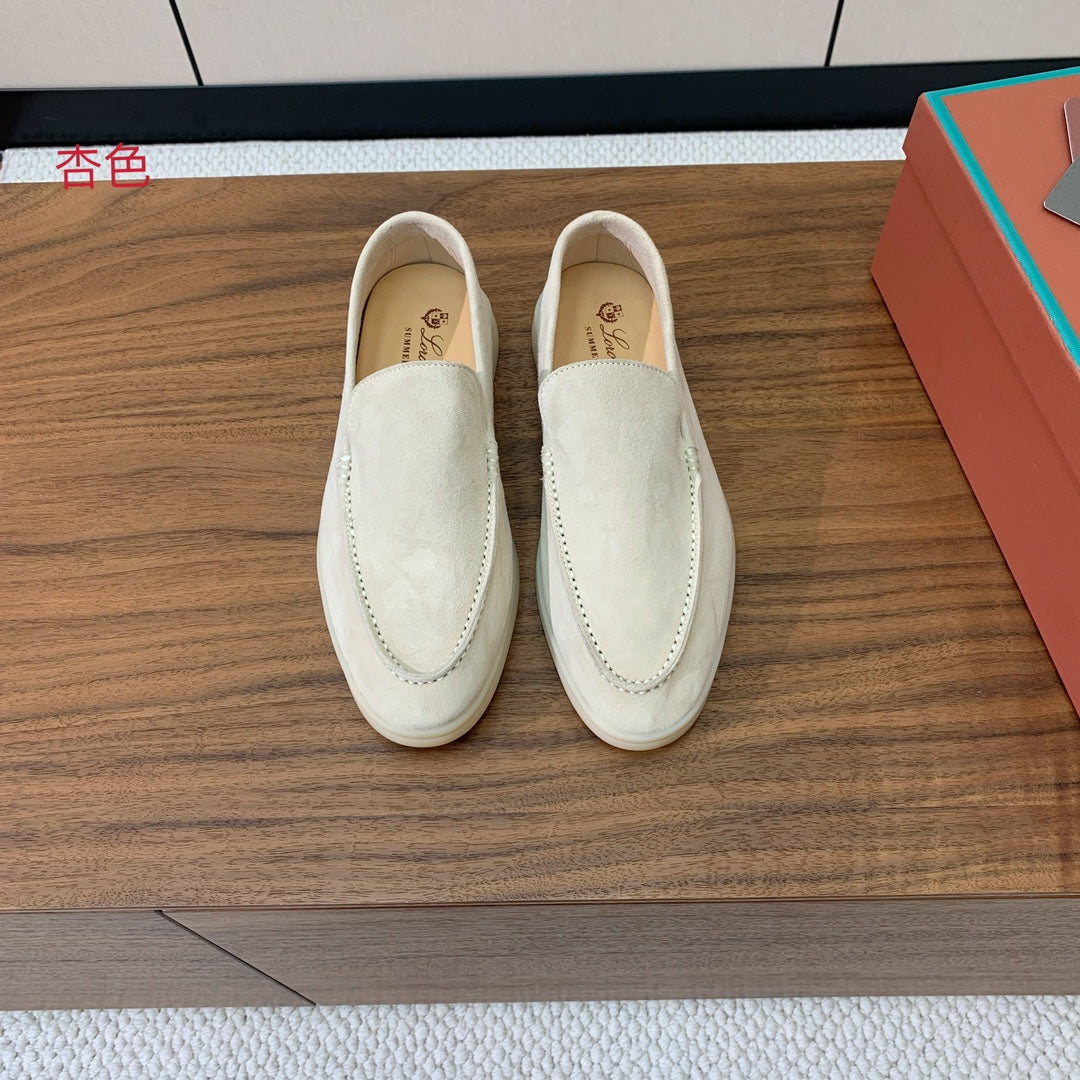 Loro Piana Glossy Cashmere Loafers