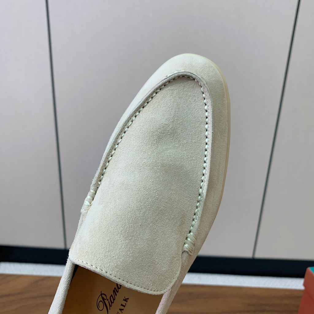 Loro Piana Glossy Cashmere Loafers