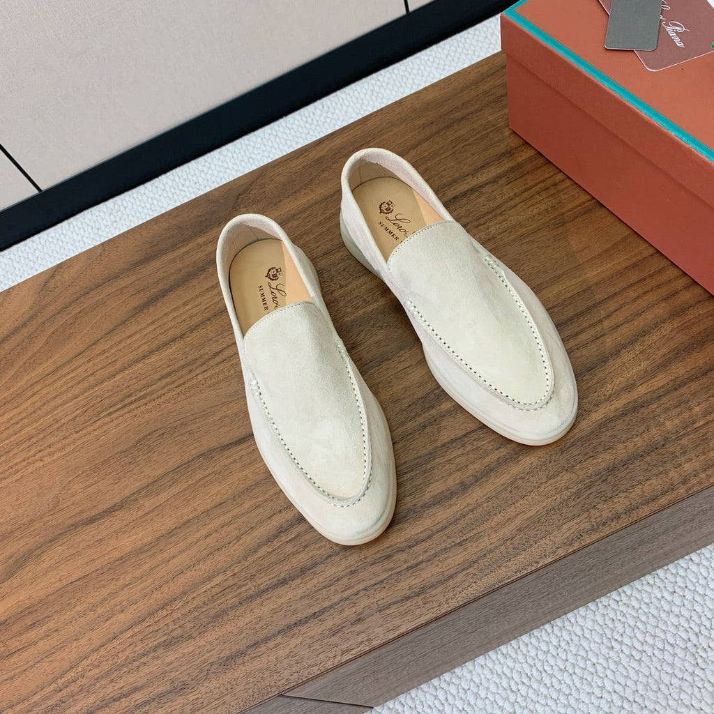 Loro Piana Glossy Cashmere Loafers