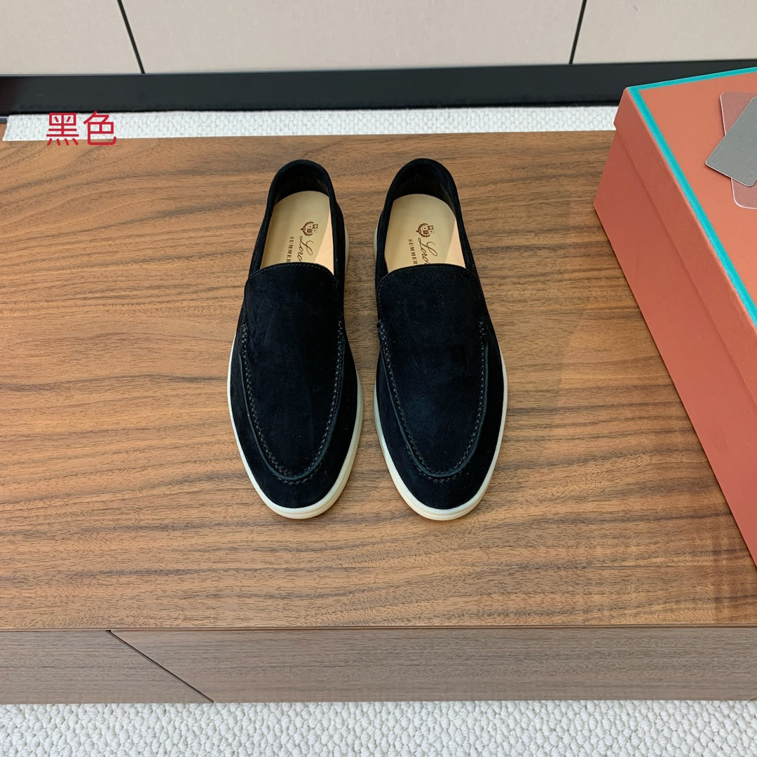 Loro Piana Glossy Cashmere Loafers