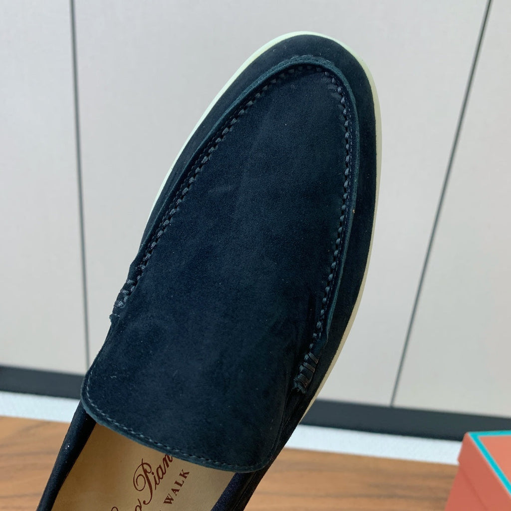 Loro Piana Glossy Cashmere Loafers