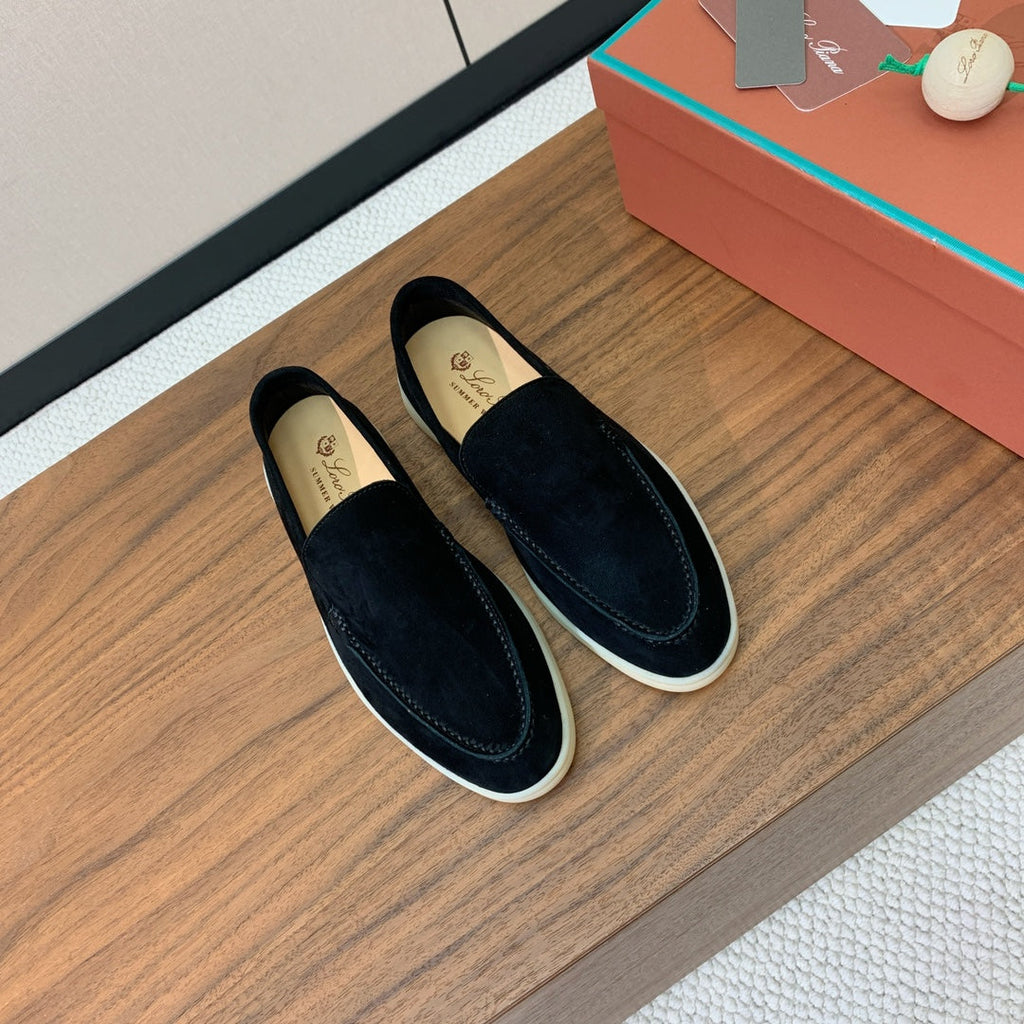 Loro Piana Glossy Cashmere Loafers