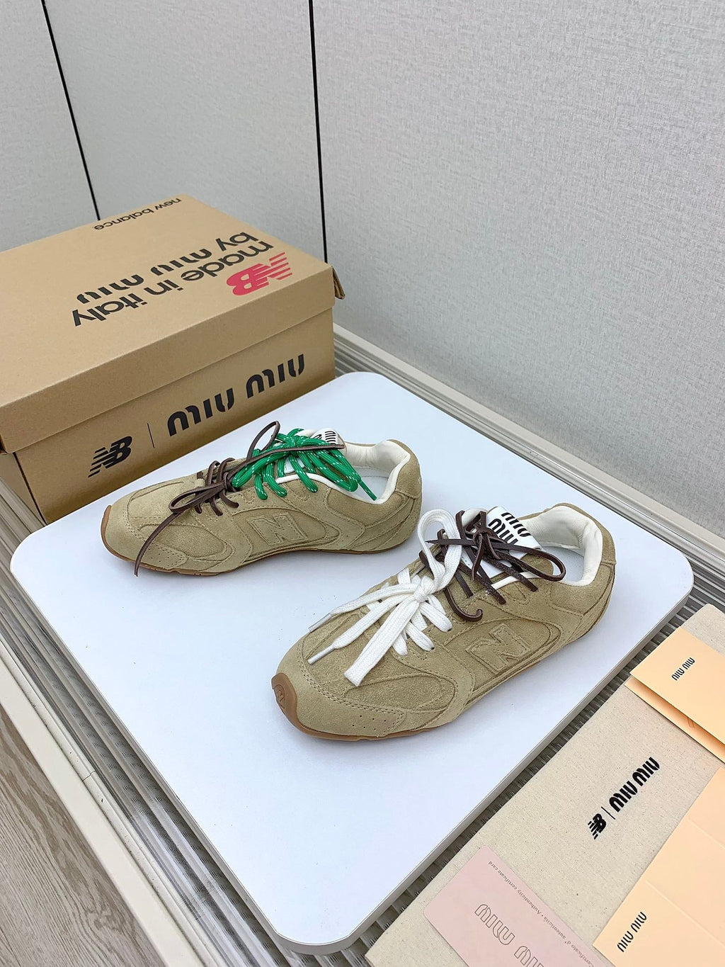 Miu Miu x New Balance Collaboration Runway Sneakers – 2024