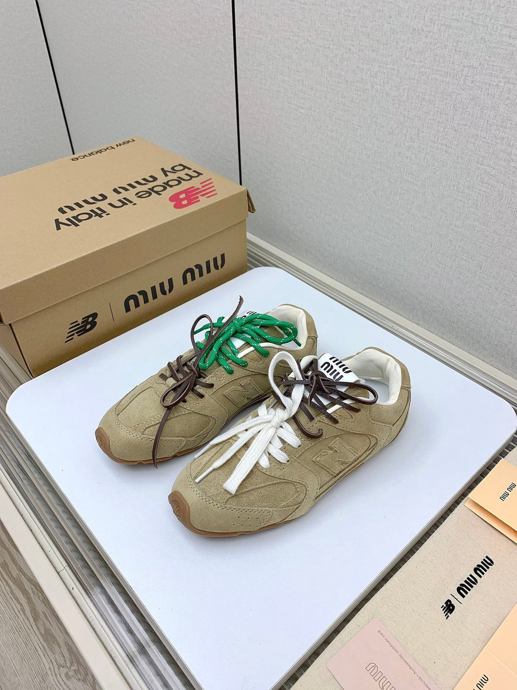 Miu Miu x New Balance Collaboration Runway Sneakers – 2024