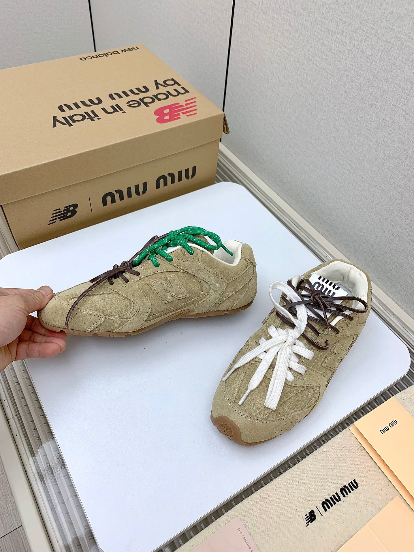 Miu Miu x New Balance Collaboration Runway Sneakers – 2024