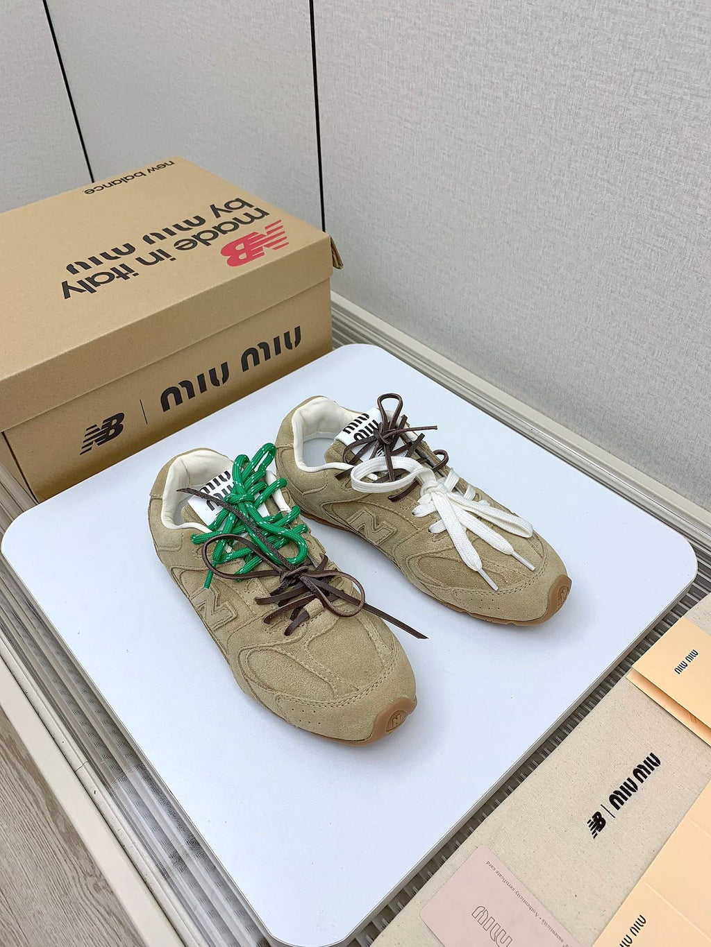 Miu Miu x New Balance Collaboration Runway Sneakers – 2024