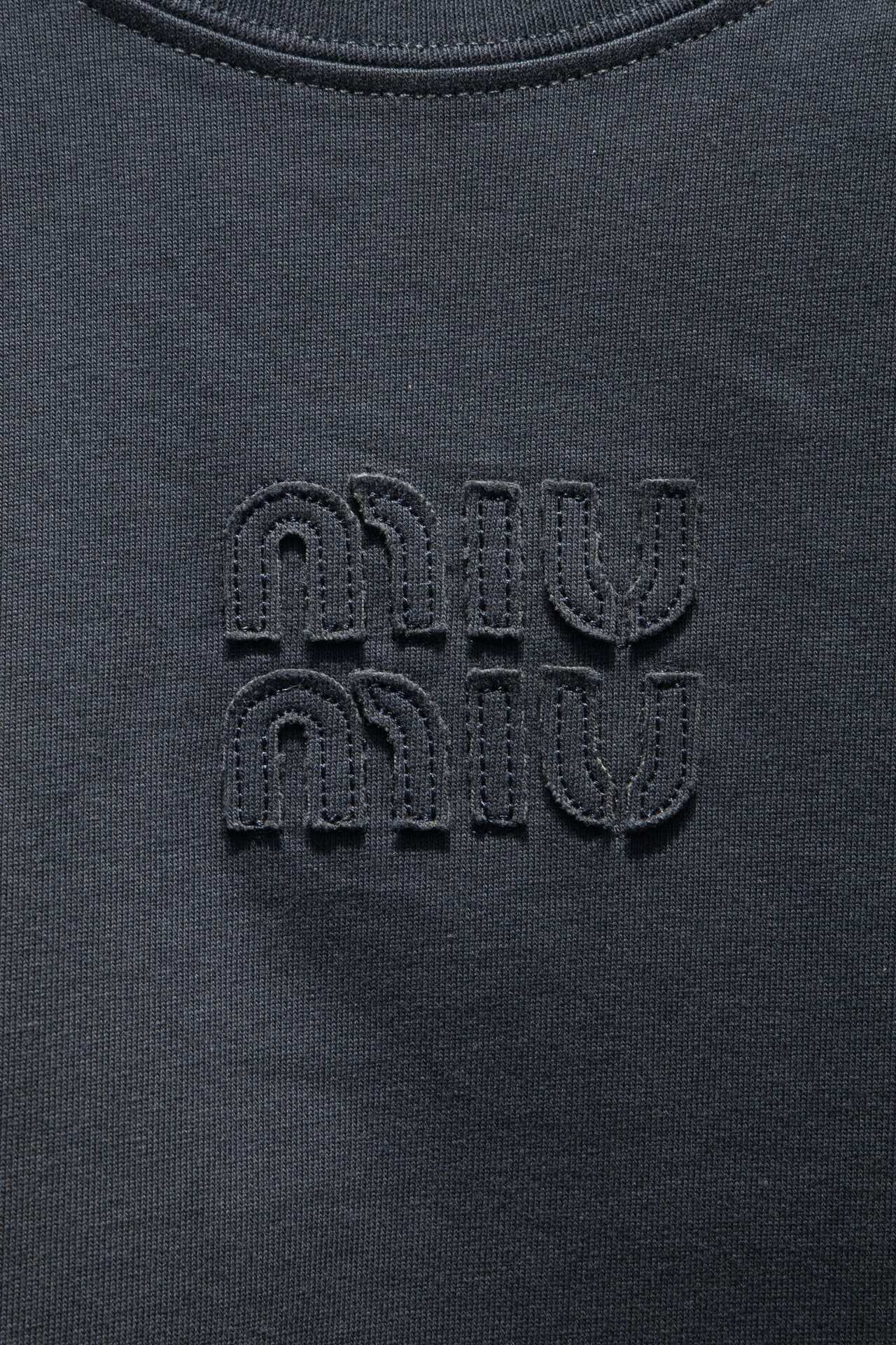 Miu Miu Embroidered Oversize Sweatshirt