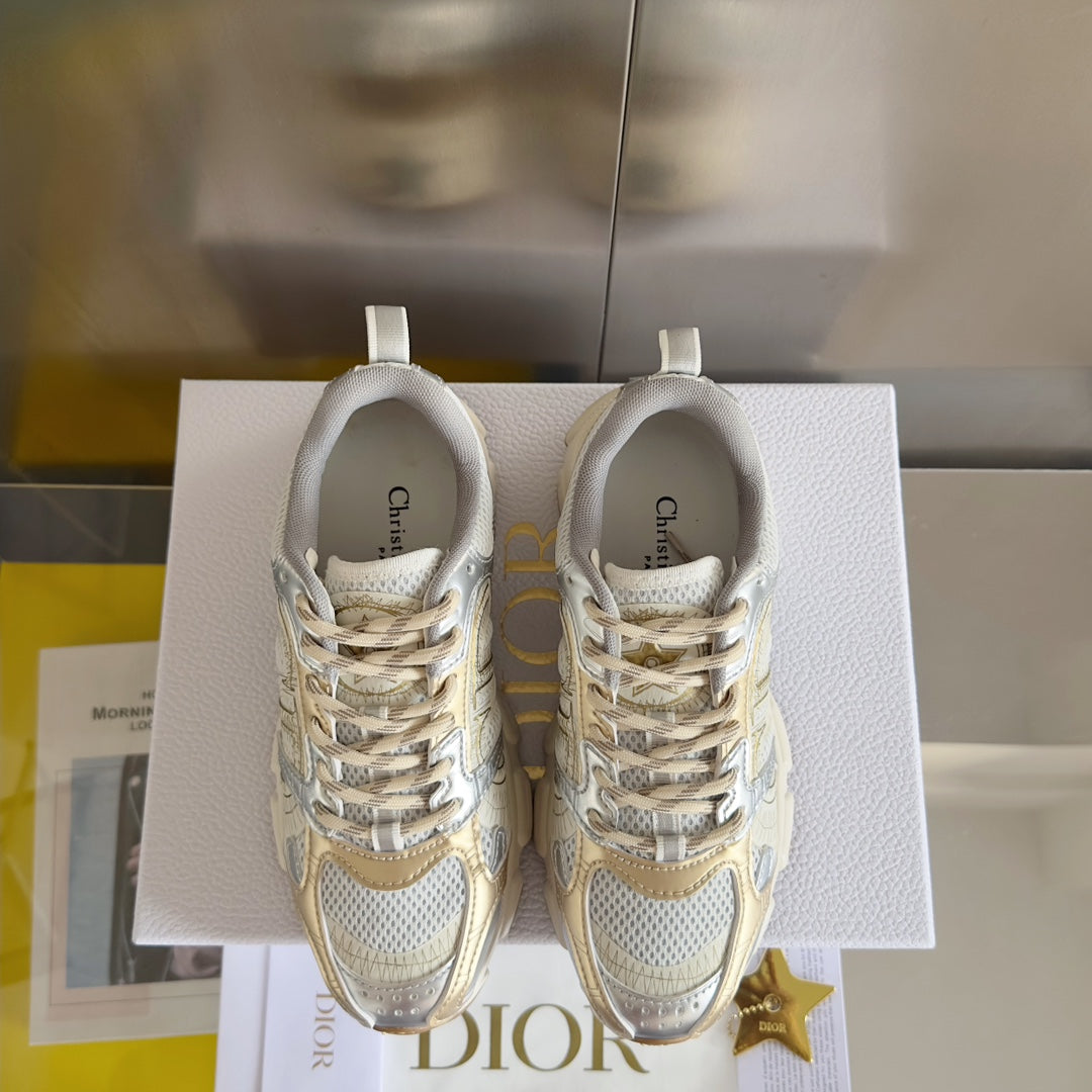 Dior Chrono Mesh and Leather Sneakers – 2024 Fall Collection