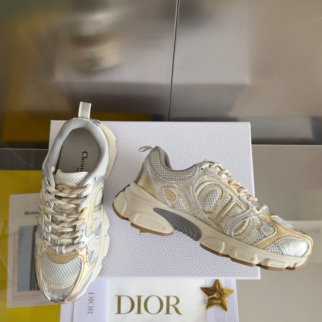 Dior Chrono Mesh and Leather Sneakers – 2024 Fall Collection