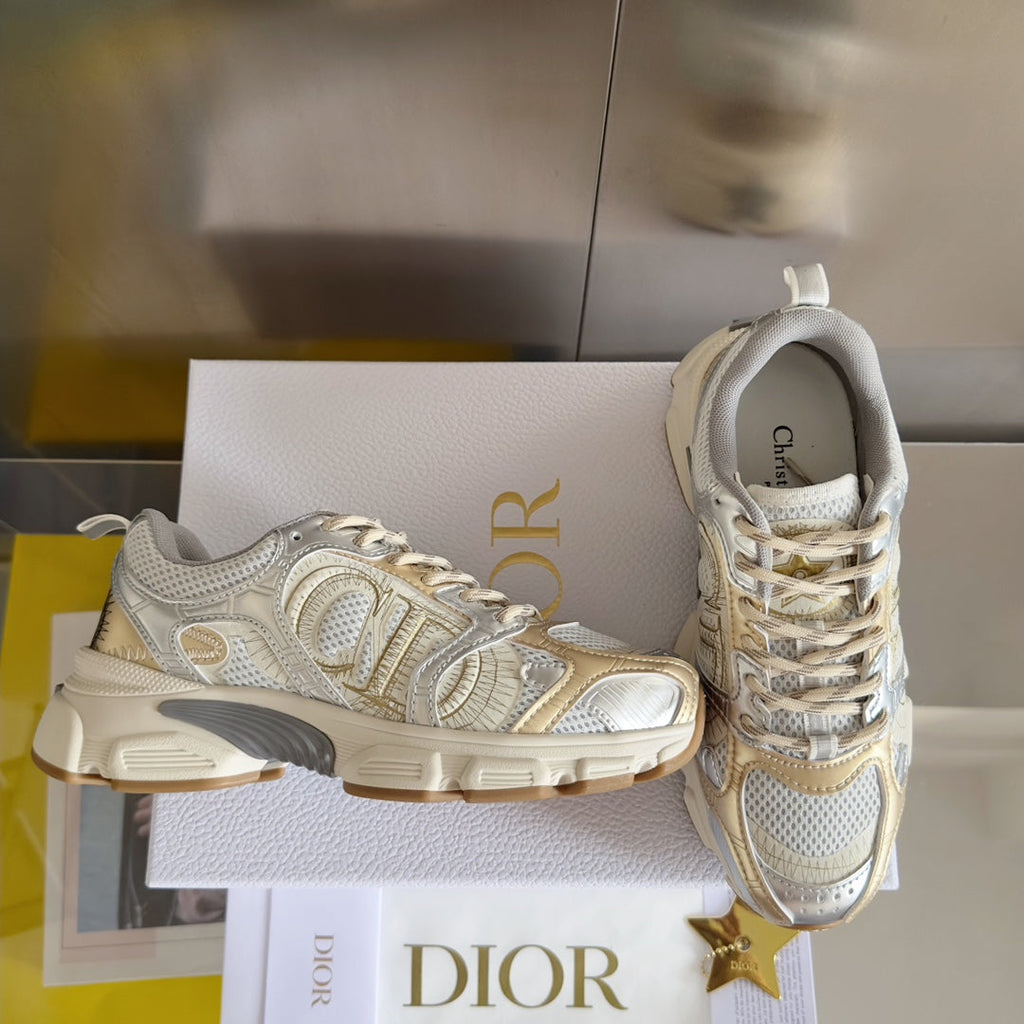 Dior Chrono Mesh and Leather Sneakers – 2024 Fall Collection