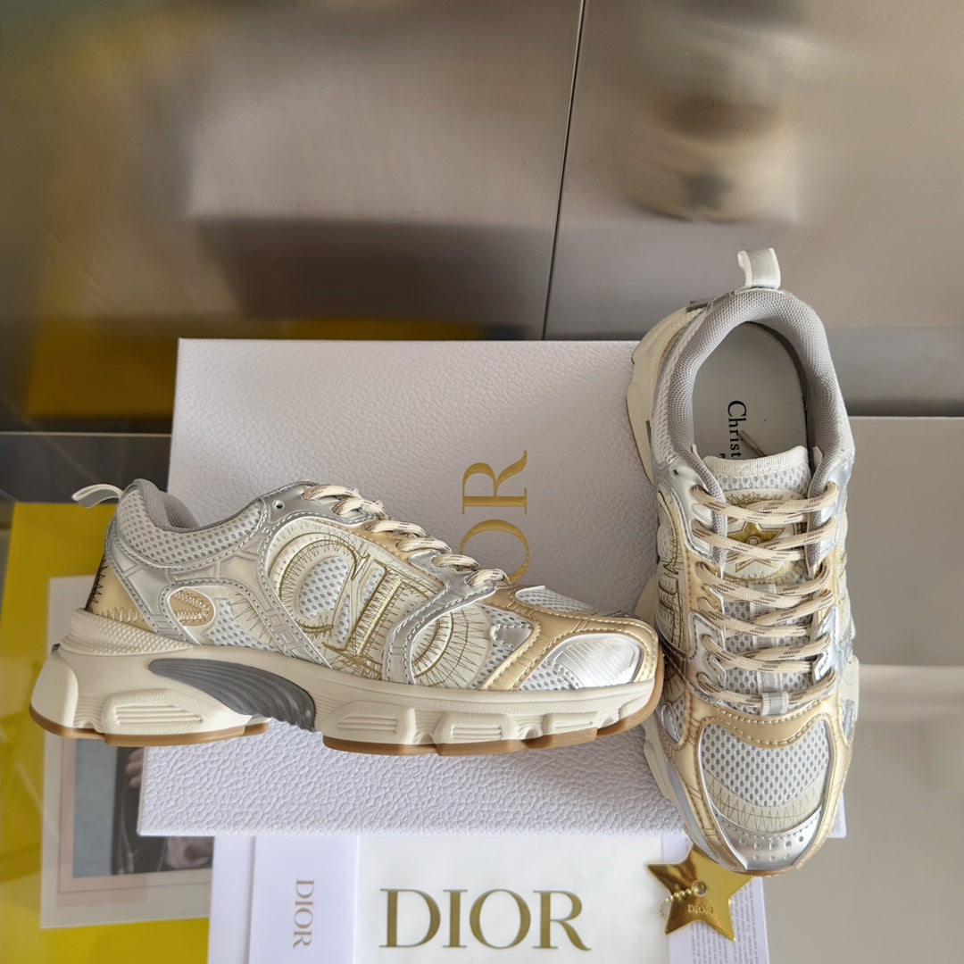 Dior Chrono Mesh and Leather Sneakers – 2024 Fall Collection
