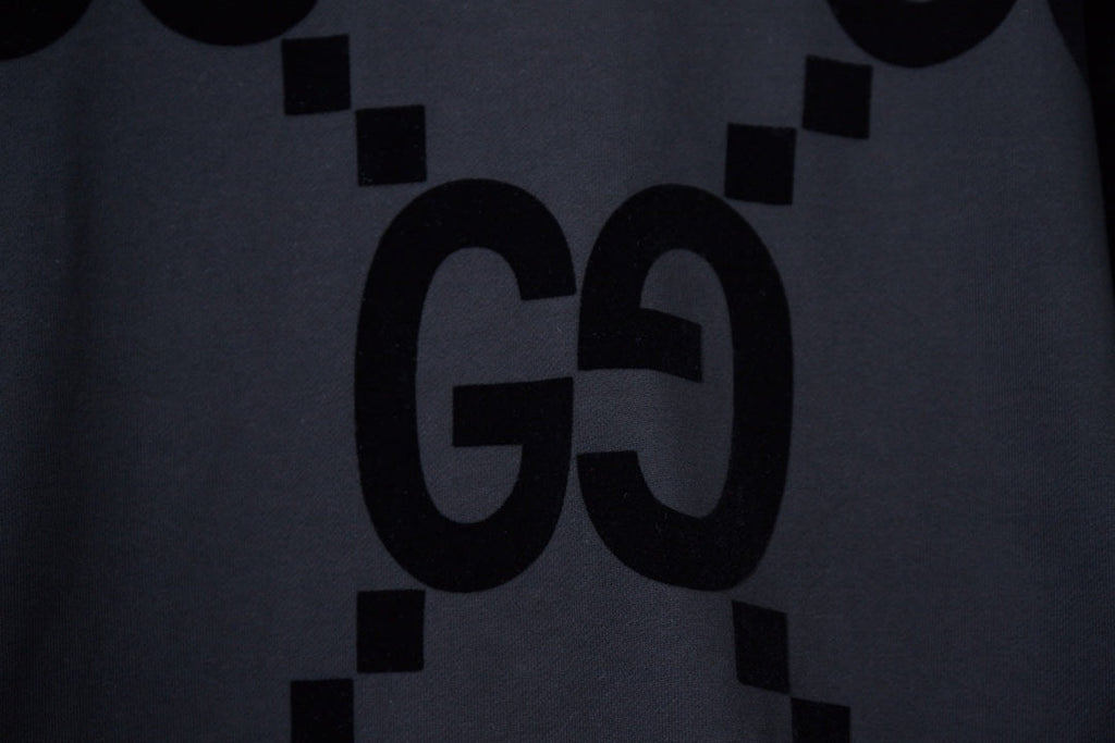 Gucci Classic Double G Flocked Hoodie