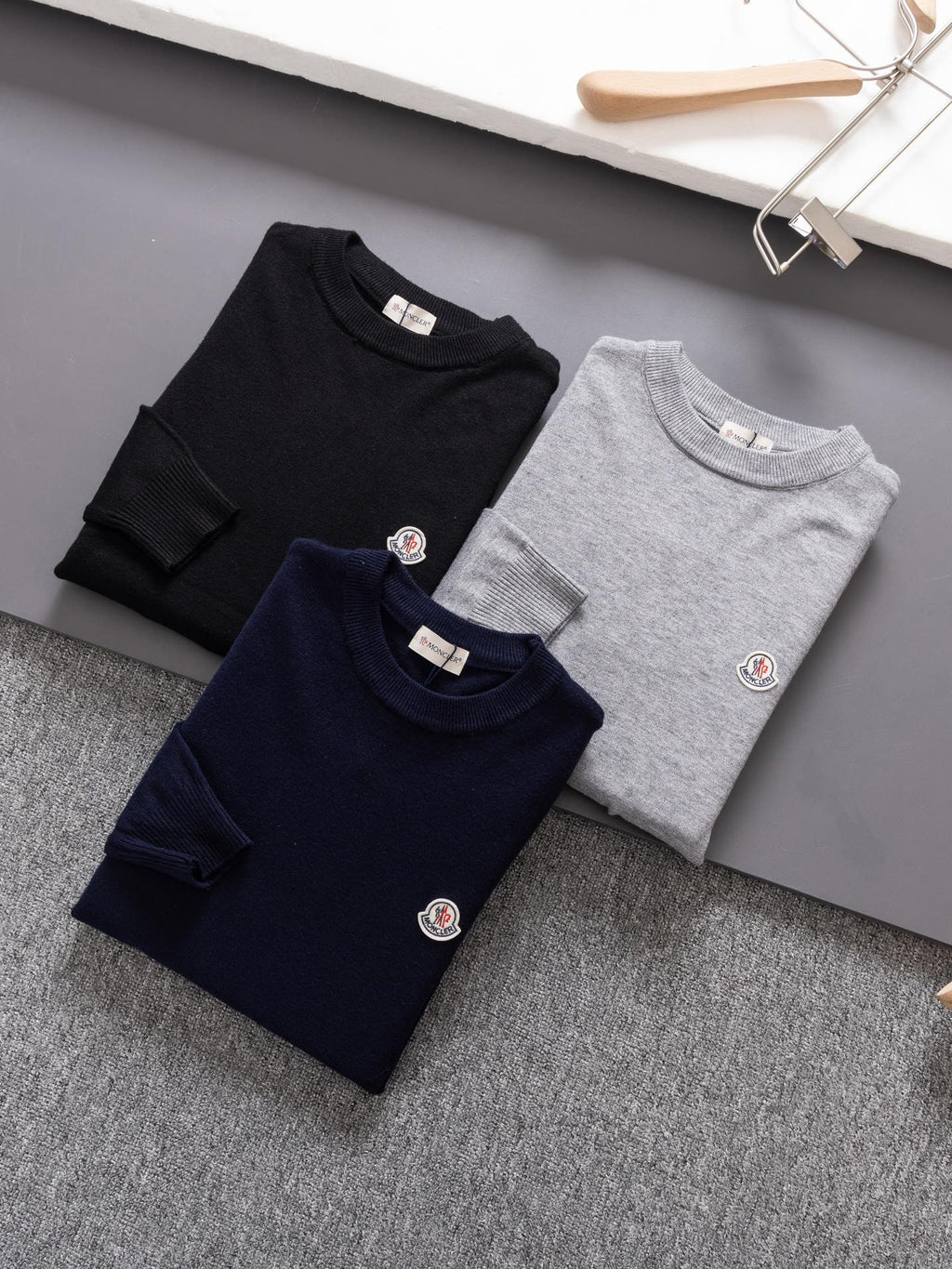 Moncler Round Neck Knit Sweater – 2024 Collection