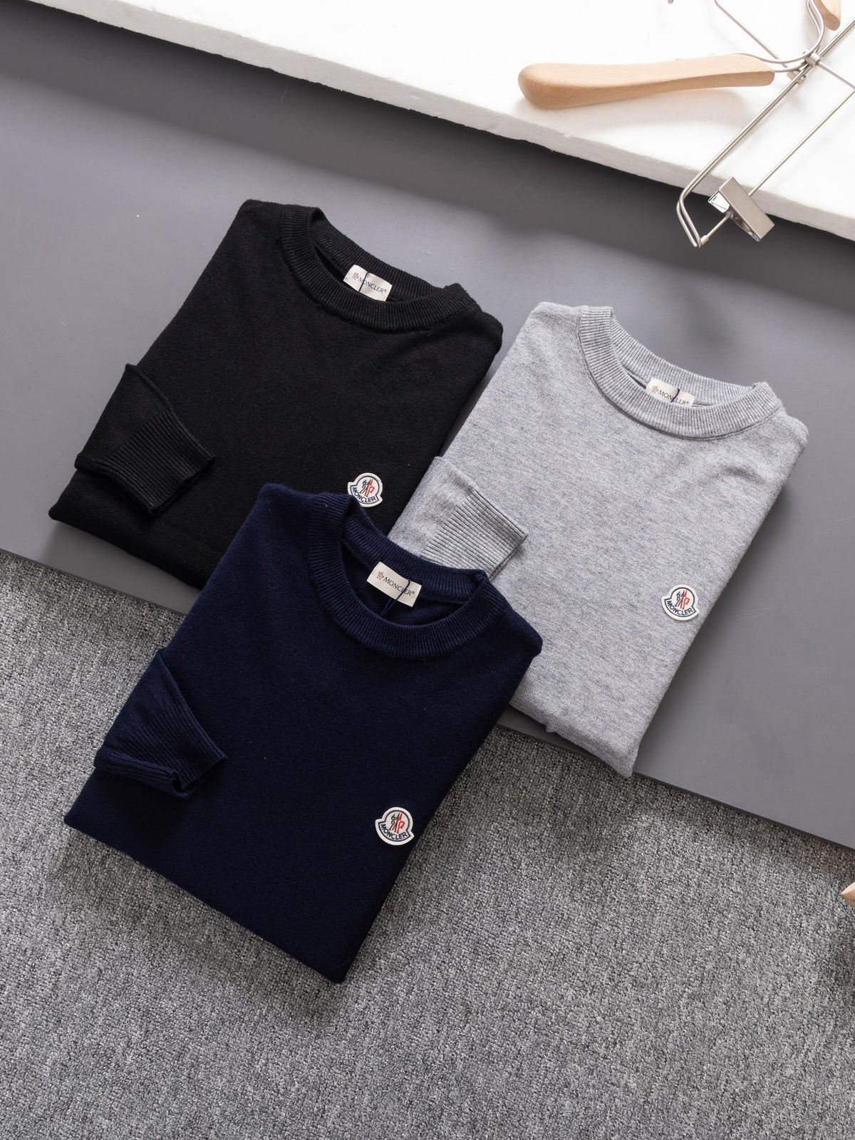 Moncler Round Neck Knit Sweater – 2024 Collection