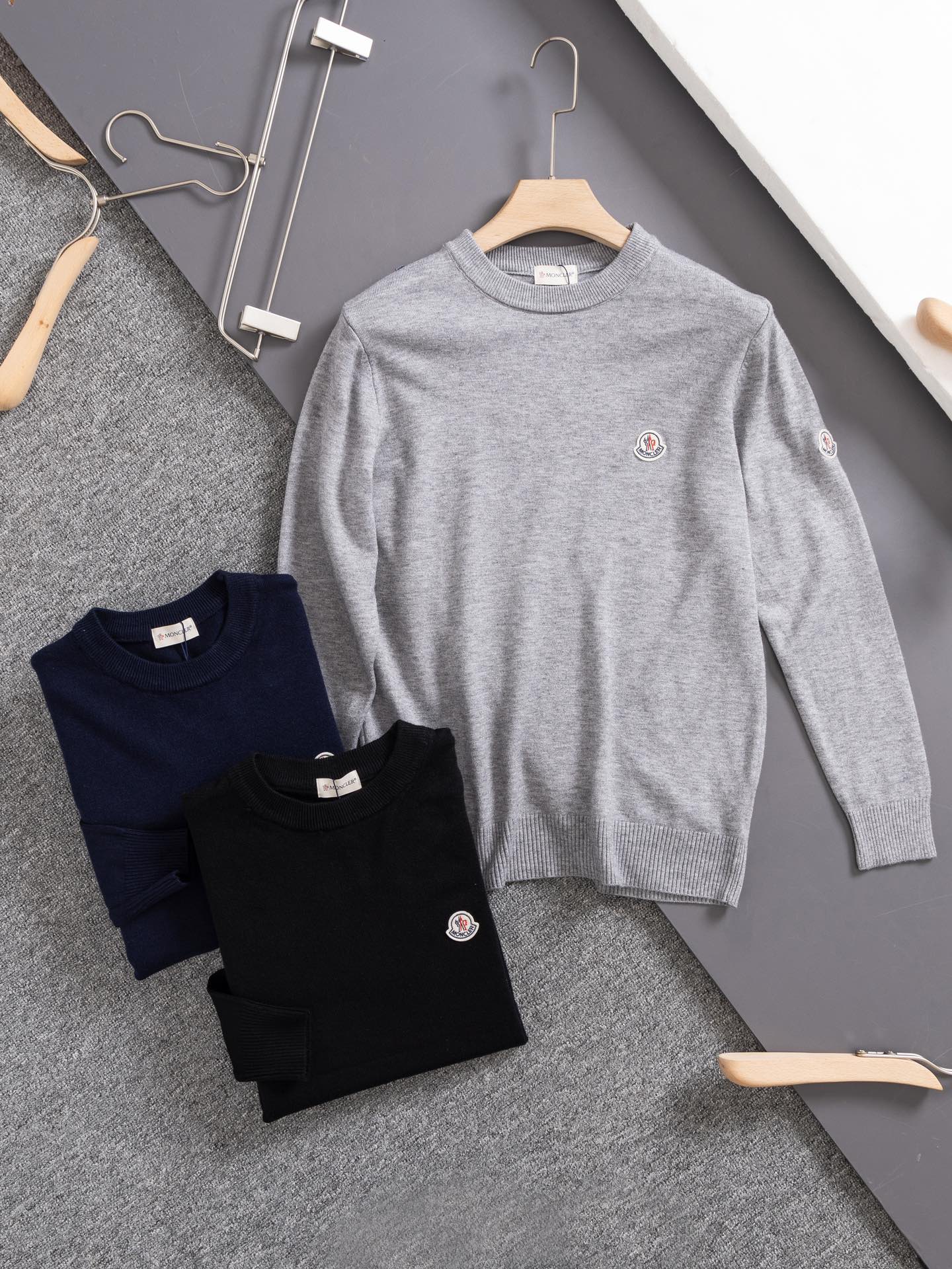Moncler Round Neck Knit Sweater – 2024 Collection