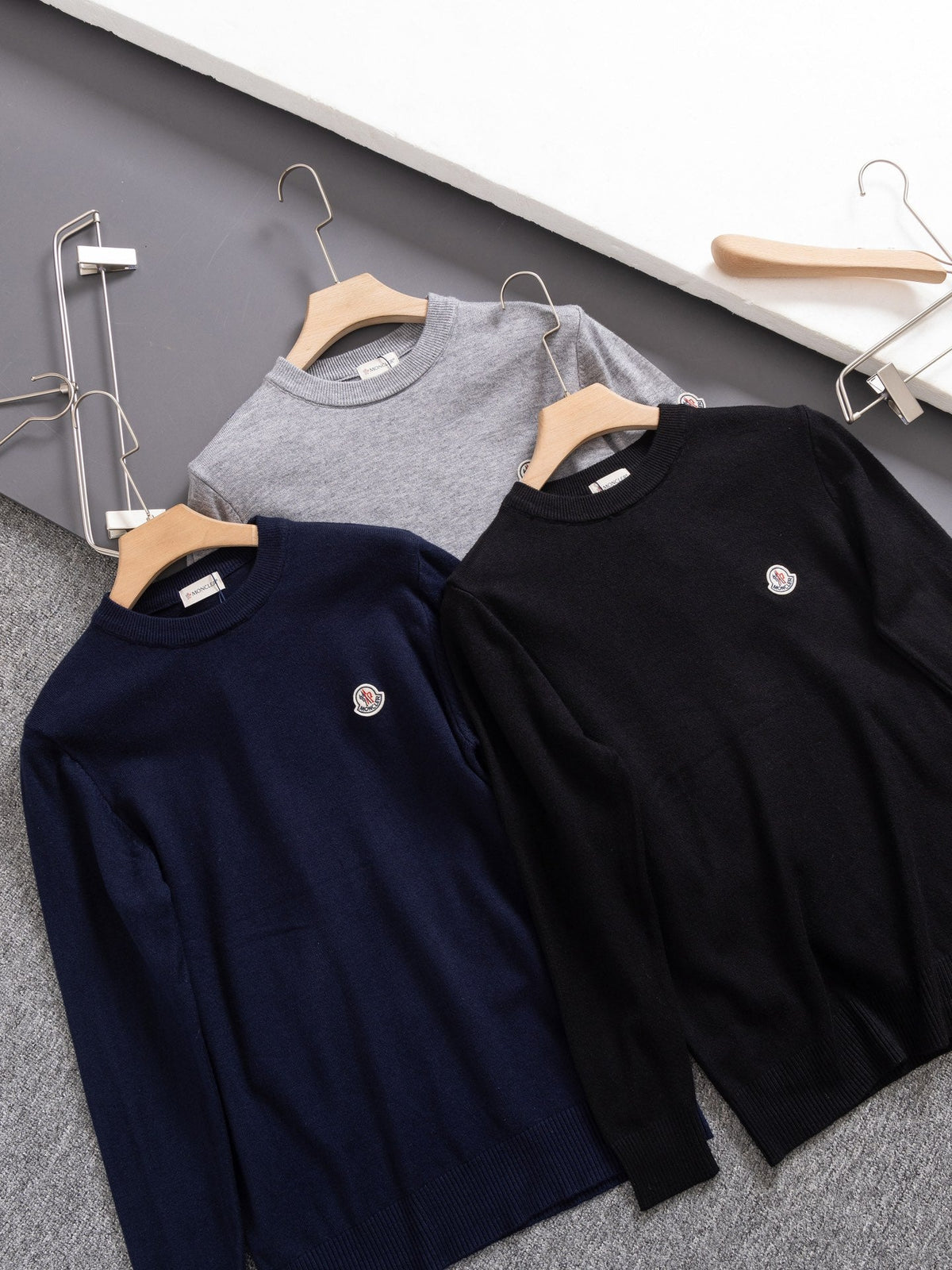 Moncler Round Neck Knit Sweater – 2024 Collection