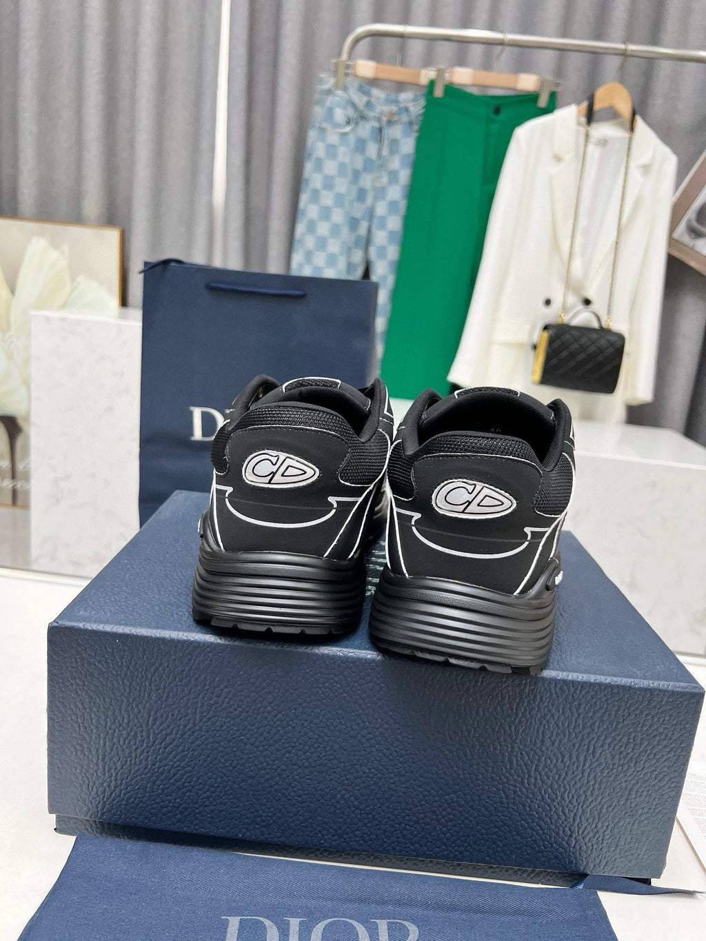 Dior B30 Unisex Mesh and Leather Sneakers