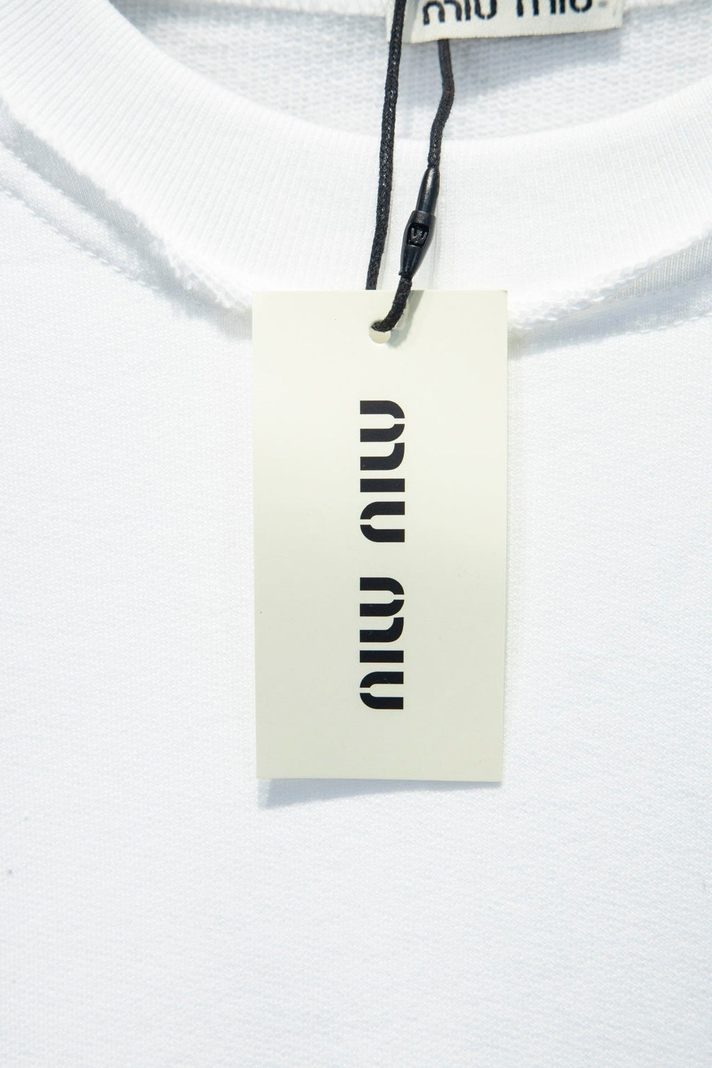Miu Miu Embroidered Oversize Cotton Sweatshirt