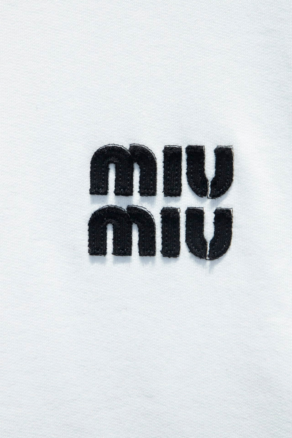 Miu Miu Embroidered Oversize Cotton Sweatshirt