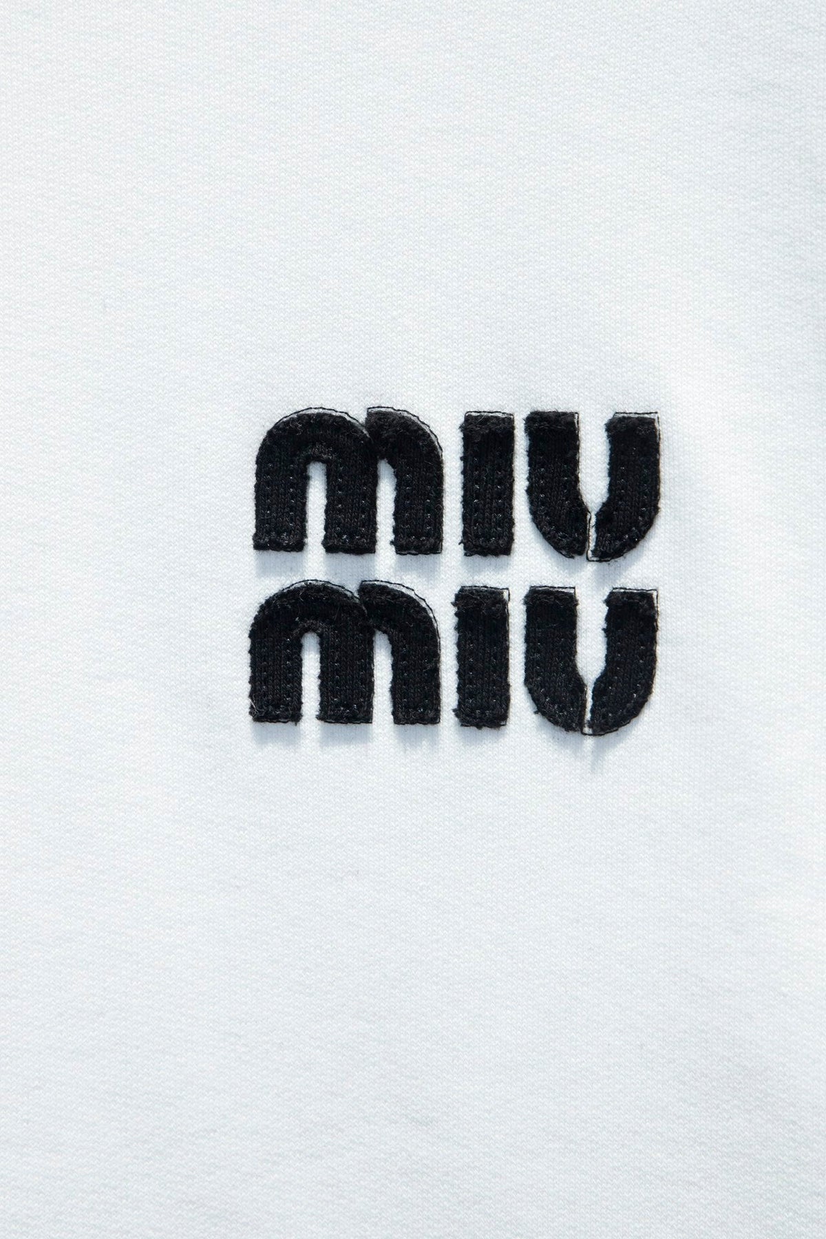 Miu Miu Embroidered Oversize Cotton Sweatshirt