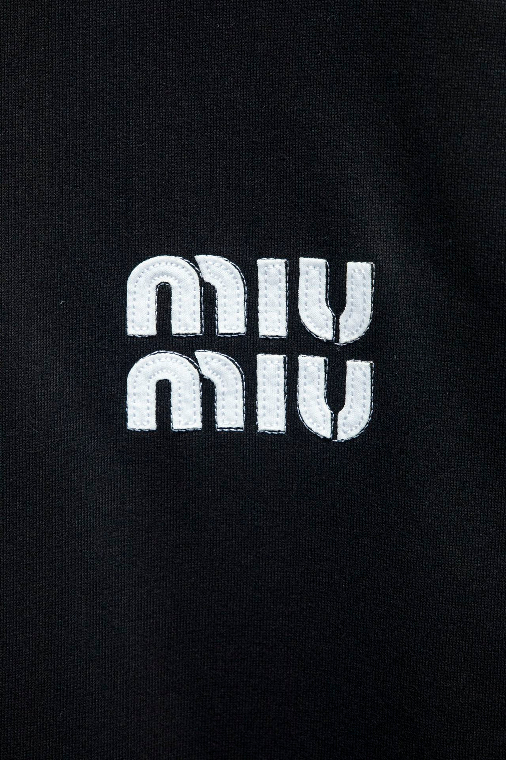 Miu Miu Embroidered Oversize Cotton Sweatshirt