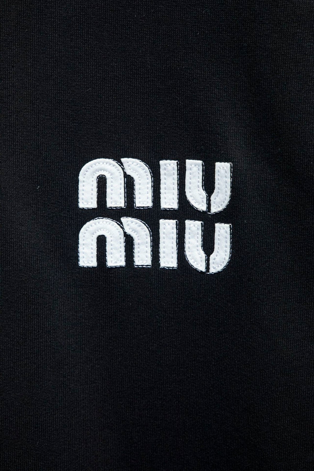 Miu Miu Embroidered Oversize Cotton Sweatshirt