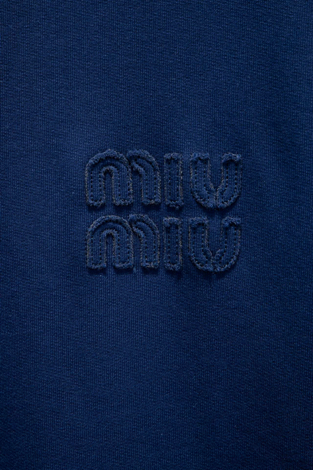 Miu Miu Embroidered Oversize Cotton Sweatshirt