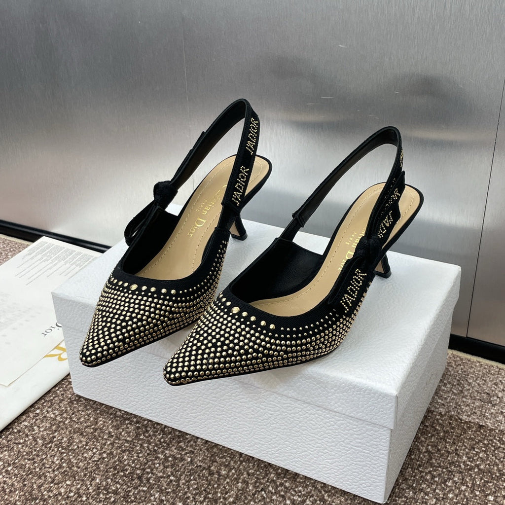 Dior J'Adior Rivet Heeled Sandals – 2024SS