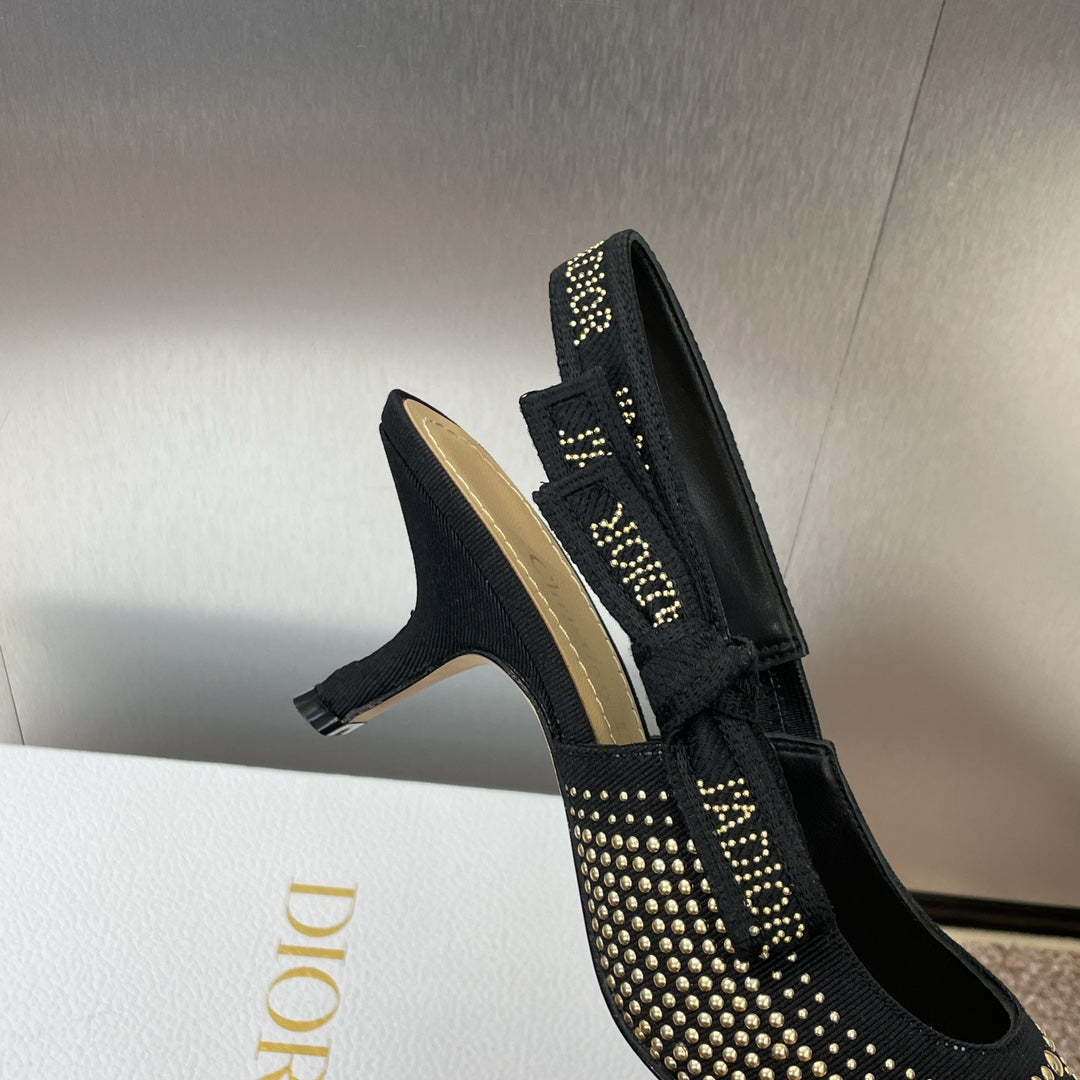 Dior J'Adior Rivet Heeled Sandals – 2024SS