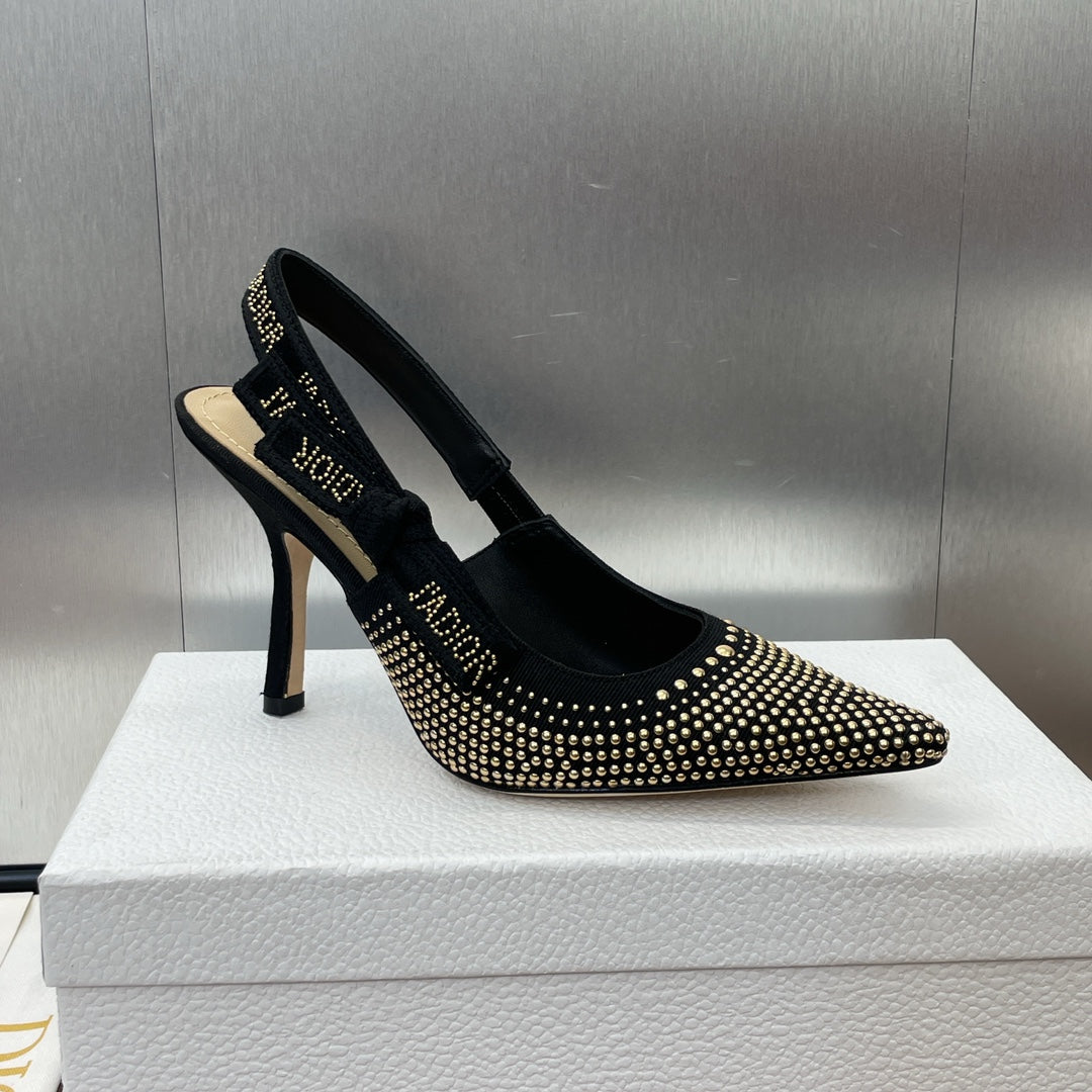 Dior J'Adior Rivet Heeled Sandals – 2024SS
