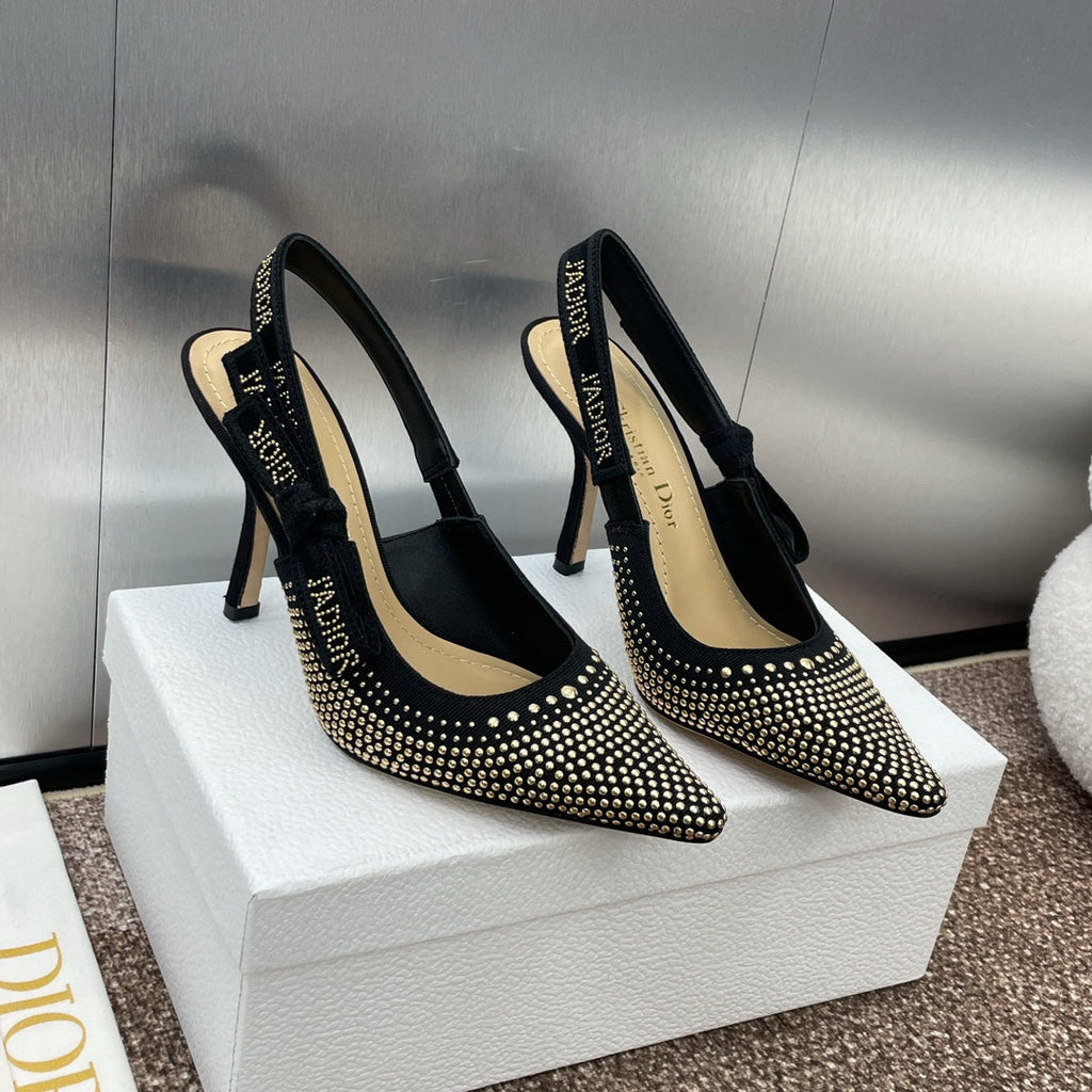 Dior J'Adior Rivet Heeled Sandals – 2024SS