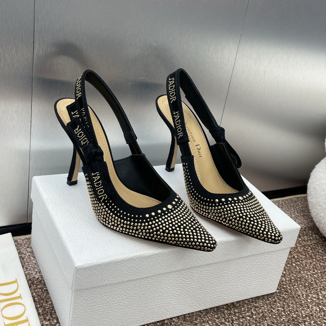 Dior J'Adior Rivet Heeled Sandals – 2024SS